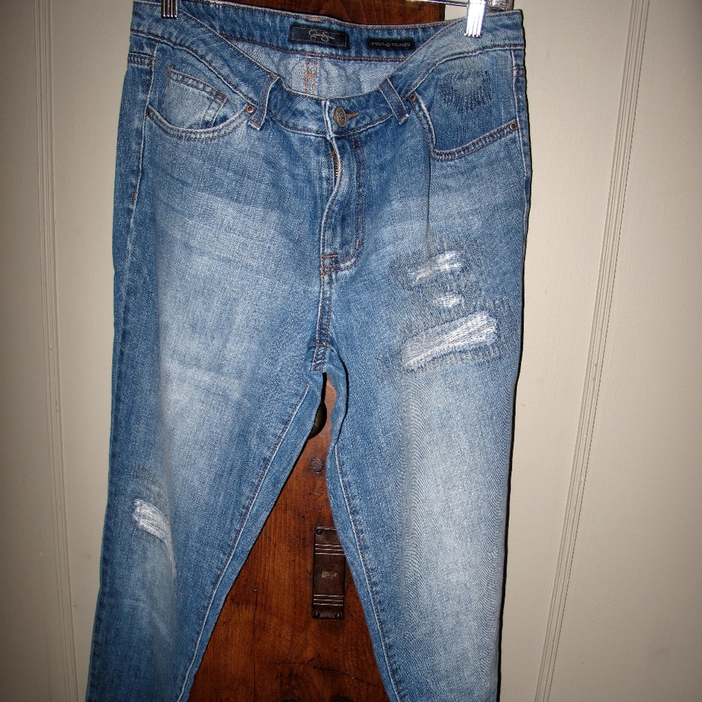 JESSICA SIMPSON Distressed Relaxed Weekend Women's Jeans 12/31